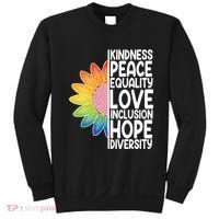 Kidness Peace Equality Love Inclusion Hope Diversity Sweatshirt thumb 0
