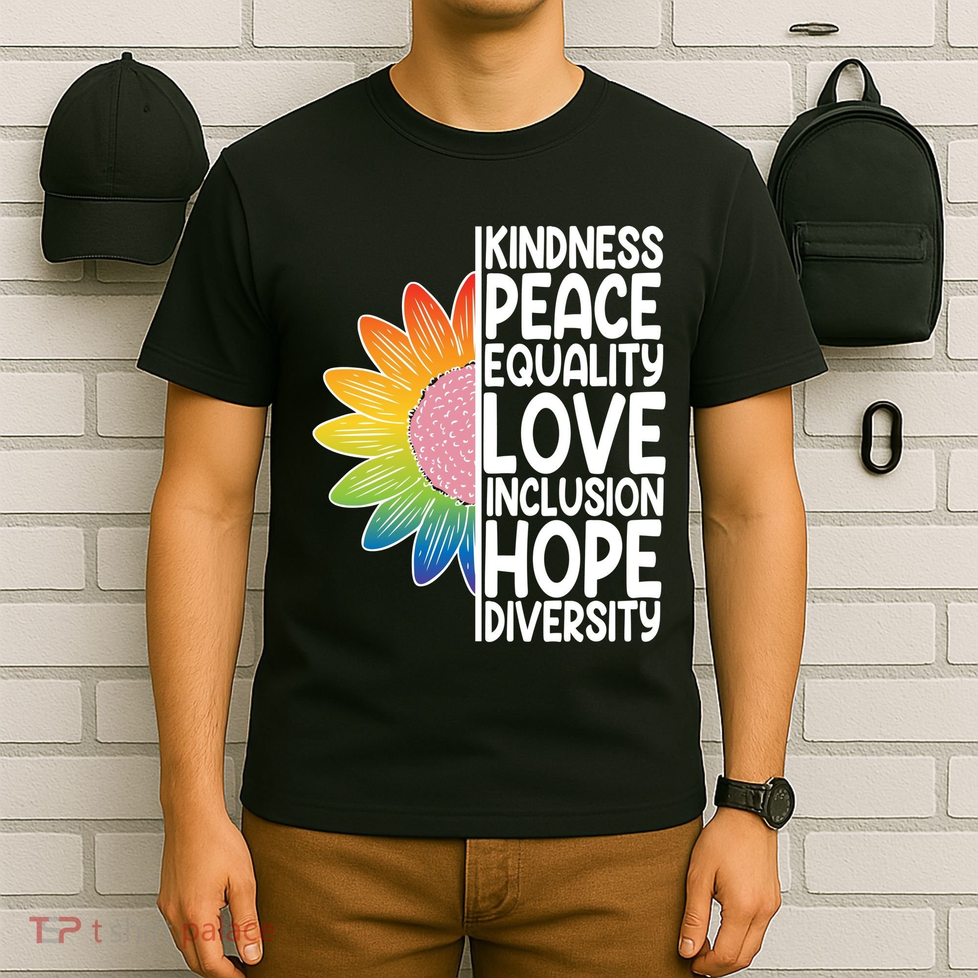 Kidness Peace Equality Love Inclusion Hope Diversity T-Shirt