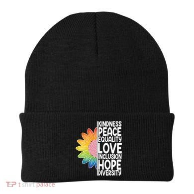 Kidness Peace Equality Love Inclusion Hope Diversity Beanie