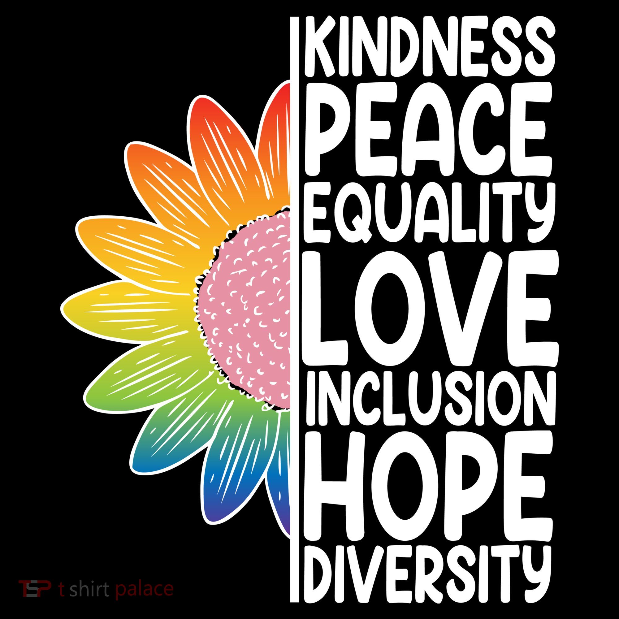 Kidness Peace Equality Love Inclusion Hope Diversity Women's Hoodie