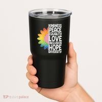 Kidness Peace Equality Love Inclusion Hope Diversity Tumbler thumb 2