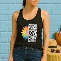 Kidness Peace Equality Love Inclusion Hope Diversity Women's Tank Top thumb 2