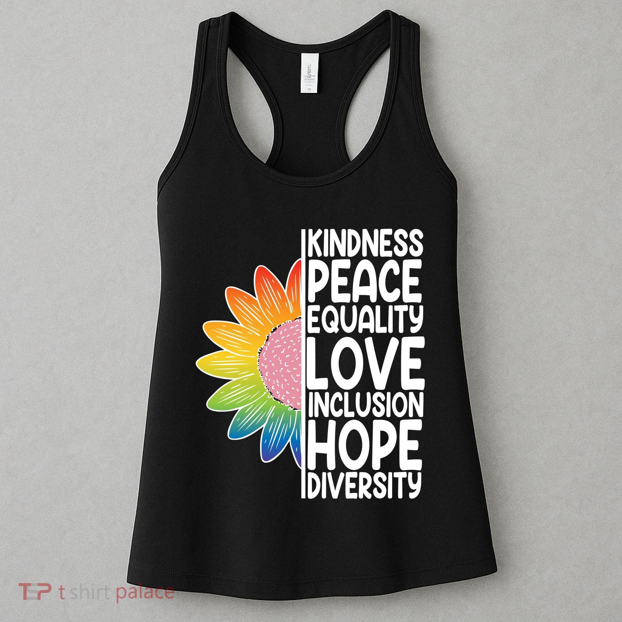 Kidness Peace Equality Love Inclusion Hope Diversity Women's Tank Top
