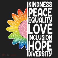 Kidness Peace Equality Love Inclusion Hope Diversity Hat thumb 2