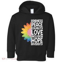 Kidness Peace Equality Love Inclusion Hope Diversity Toddler Hoodie thumb 0