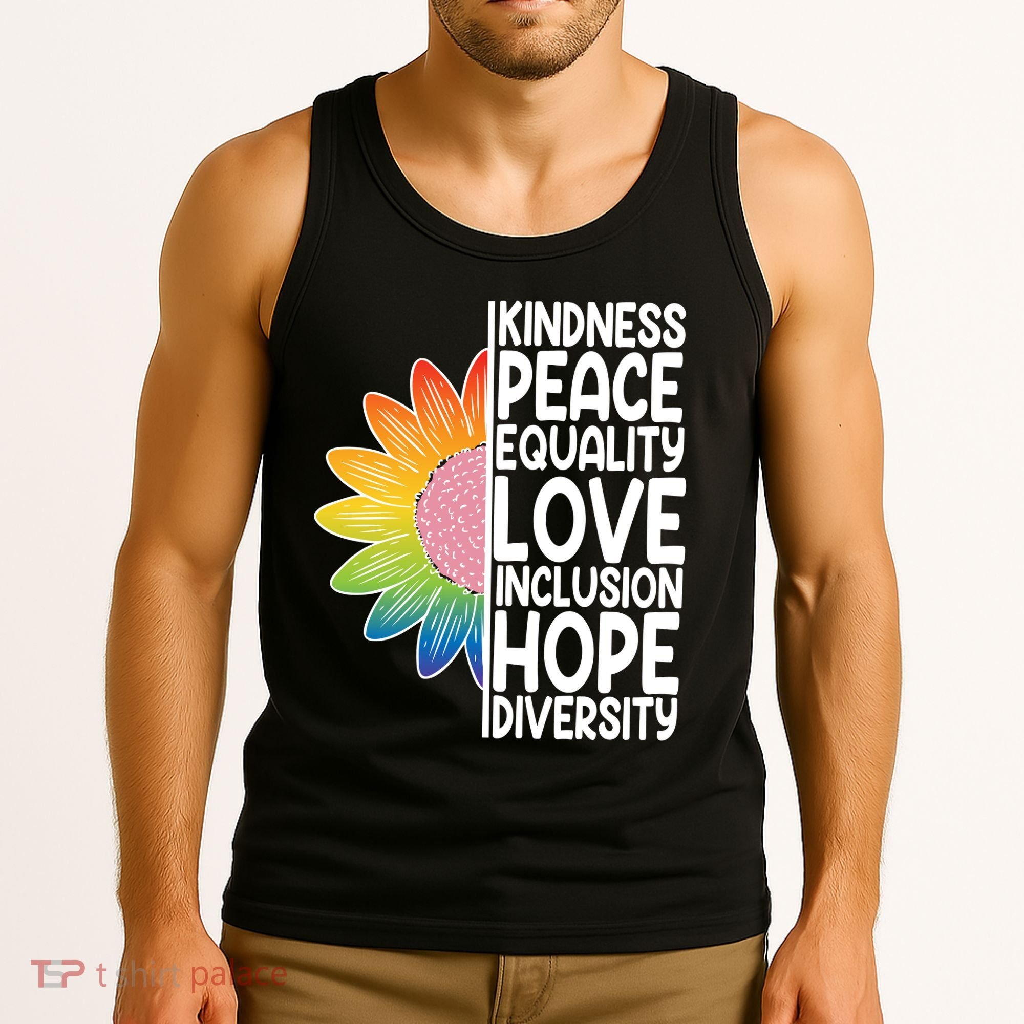 Kidness Peace Equality Love Inclusion Hope Diversity Tank Top