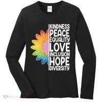 Kidness Peace Equality Love Inclusion Hope Diversity Women's Long Sleeve Shirt thumb 0