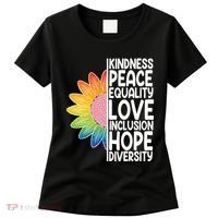Kidness Peace Equality Love Inclusion Hope Diversity Women's T-Shirt thumb 0