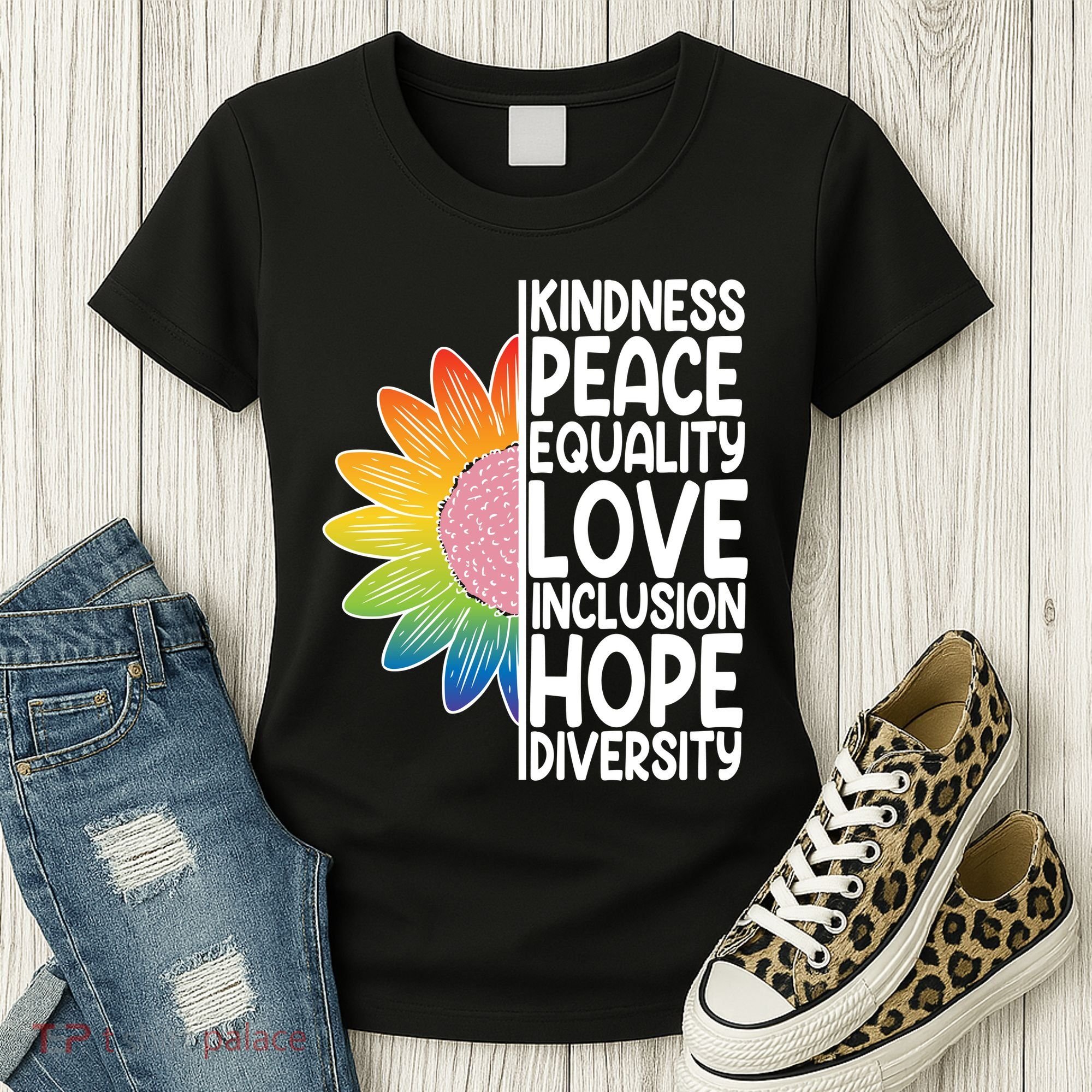 Kidness Peace Equality Love Inclusion Hope Diversity Women's T-Shirt