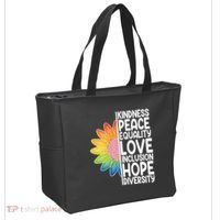 Kidness Peace Equality Love Inclusion Hope Diversity Tote Bag thumb 2