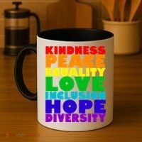 Kindness Peace Equality Love Inclusion Hope Diversity Coffee Mug thumb 4
