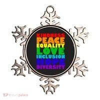 Kindness Peace Equality Love Inclusion Hope Diversity Ornament thumb 0