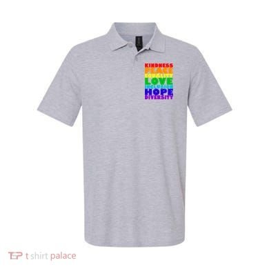 Kindness Peace Equality Love Inclusion Hope Diversity Polo