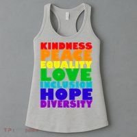 Kindness Peace Equality Love Inclusion Hope Diversity Women's Tank Top thumb 3