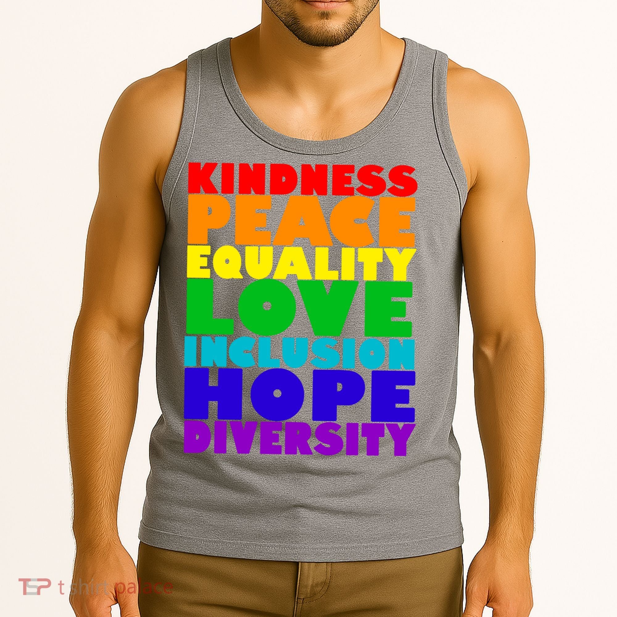 Kindness Peace Equality Love Inclusion Hope Diversity Tank Top