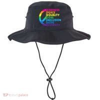 Kindness Peace Equality Love Inclusion Hope Diversity Bucket Hat thumb 0