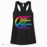 Kindness Peace Equality Love Inclusion Hope Diversity Women's Tank Top thumb 0