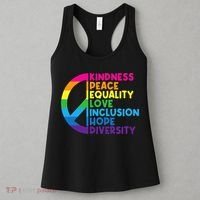 Kindness Peace Equality Love Inclusion Hope Diversity Women's Tank Top thumb 3