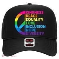 Kindness Peace Equality Love Inclusion Hope Diversity Hat thumb 0