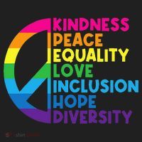 Kindness Peace Equality Love Inclusion Hope Diversity Golf Towel thumb 3