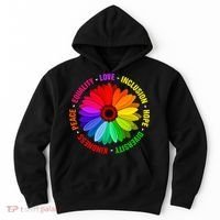 Kindness Peace Equality Love Inclusion Hope Diversity Hoodie thumb 0