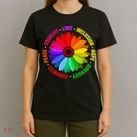 Kindness Peace Equality Love Inclusion Hope Diversity T-Shirt thumb 4