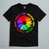 Kindness Peace Equality Love Inclusion Hope Diversity T-Shirt thumb 5