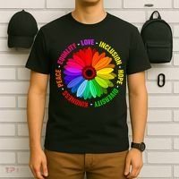Kindness Peace Equality Love Inclusion Hope Diversity T-Shirt thumb 6
