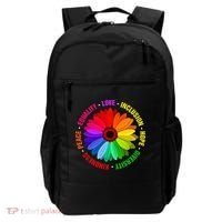 Kindness Peace Equality Love Inclusion Hope Diversity Backpack thumb 0