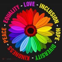 Kindness Peace Equality Love Inclusion Hope Diversity Bucket Hat thumb 4