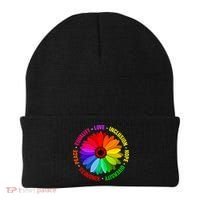Kindness Peace Equality Love Inclusion Hope Diversity Beanie thumb 0