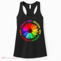 Kindness Peace Equality Love Inclusion Hope Diversity Women's Tank Top thumb 0