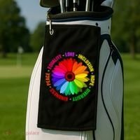 Kindness Peace Equality Love Inclusion Hope Diversity Golf Towel thumb 2