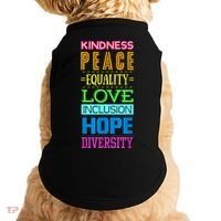 Kindness Peace Equality Love Inclusion Hope Diversity Doggie Tank thumb 0