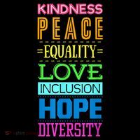 Kindness Peace Equality Love Inclusion Hope Diversity Coffee Mug thumb 5