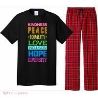 Kindness Peace Equality Love Inclusion Hope Diversity Pajama Set thumb 0