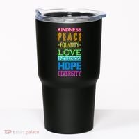 Kindness Peace Equality Love Inclusion Hope Diversity Tumbler thumb 0