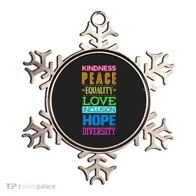 Kindness Peace Equality Love Inclusion Hope Diversity Ornament