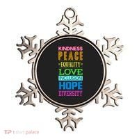 Kindness Peace Equality Love Inclusion Hope Diversity Ornament thumb 0