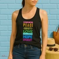 Kindness Peace Equality Love Inclusion Hope Diversity Women's Tank Top thumb 2