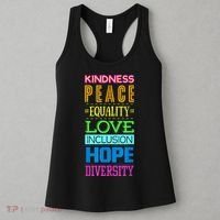 Kindness Peace Equality Love Inclusion Hope Diversity Women's Tank Top thumb 3