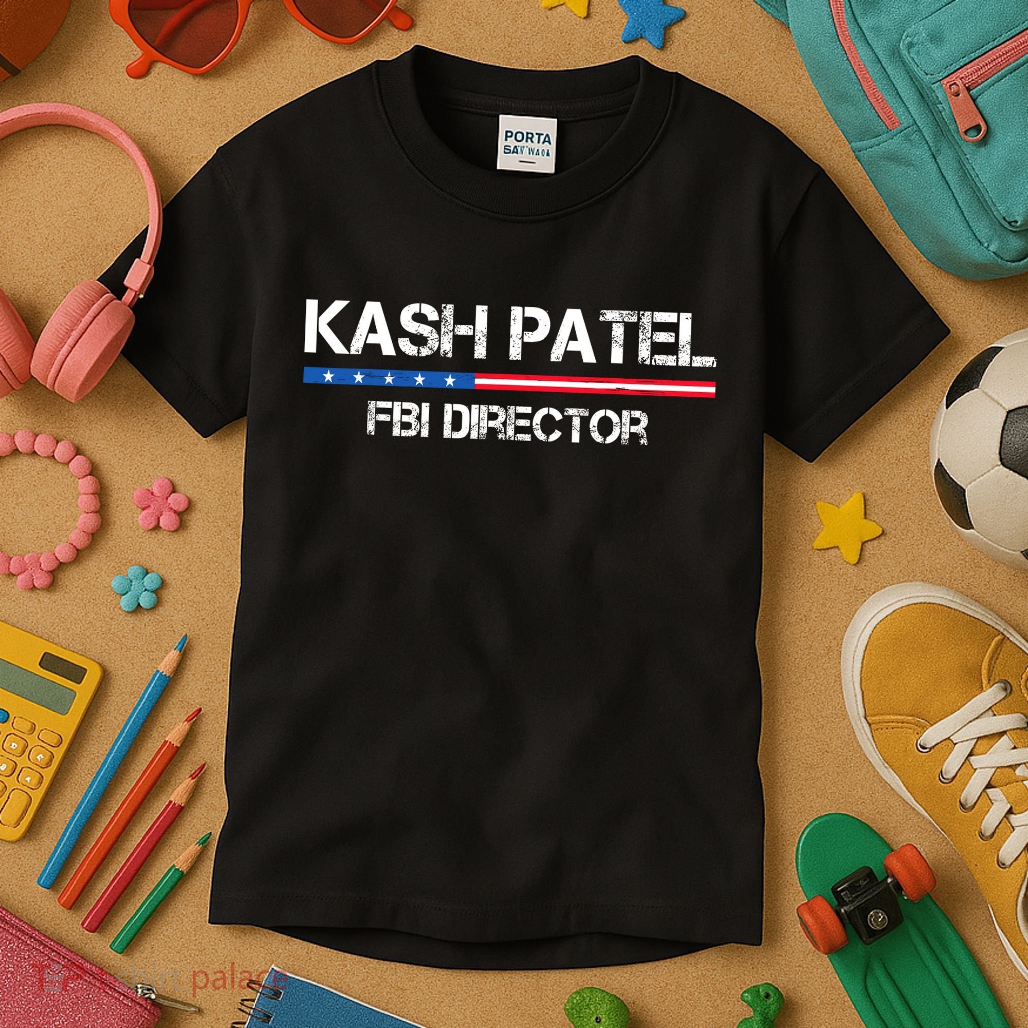 Kash Patel Fbi Director Kids T-Shirt