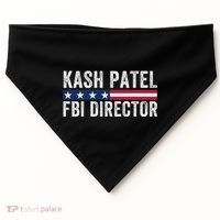 Kash Patel Fbi Director Patriotic American Flag USA-Made Doggie Bandana thumb 0