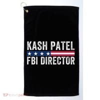 Kash Patel Fbi Director Patriotic American Flag Golf Towel thumb 0