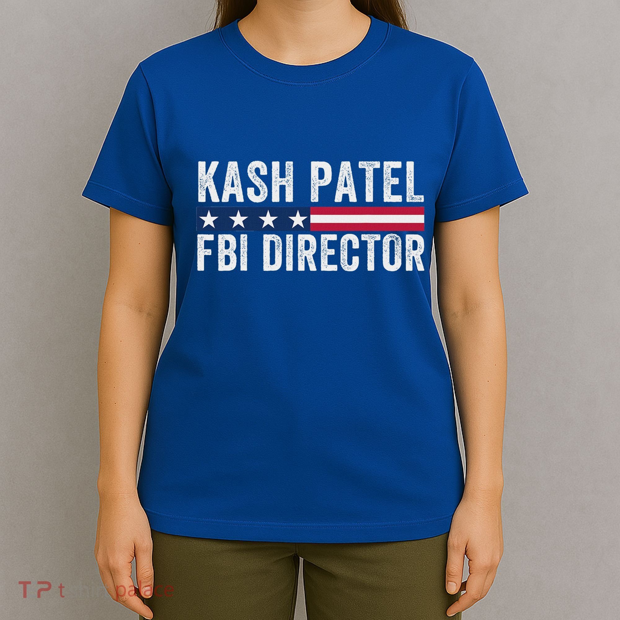 Kash Patel Fbi Director Patriotic American Flag T-Shirt