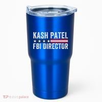Kash Patel Fbi Director Patriotic American Flag Tumbler thumb 0