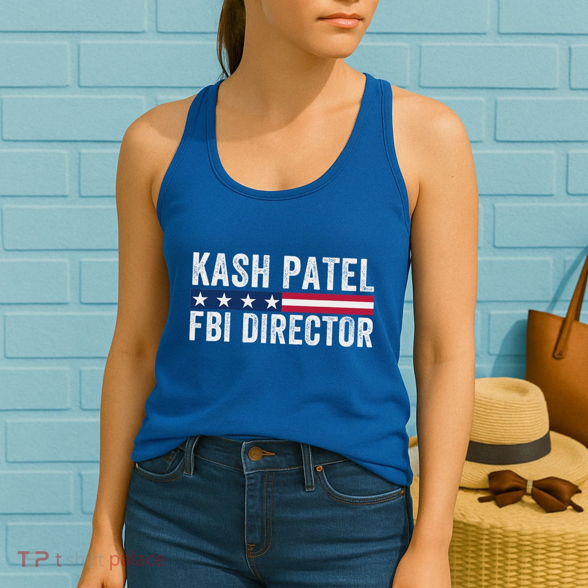 Kash Patel Fbi Director Patriotic American Flag Women's Tank Top