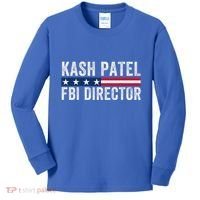 Kash Patel Fbi Director Patriotic American Flag Kids Long Sleeve Shirt thumb 0
