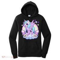Kawaii Pastel Goth Unicorn Pony Aesthetic Gothic Skeleton Women's Hoodie thumb 0