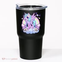 Kawaii Pastel Goth Unicorn Pony Aesthetic Gothic Skeleton Tumbler thumb 0